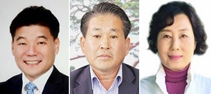 (왼쪽부터) 민주당 김기준, 국민의힘 박범출, 무소속 박경숙씨.