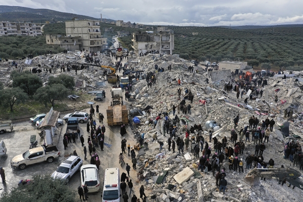 폭격 맞은듯 … 튀르키예 대지진